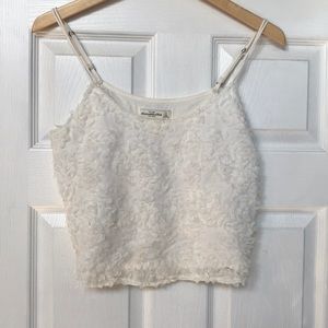 Flowery Abercrombie crop top